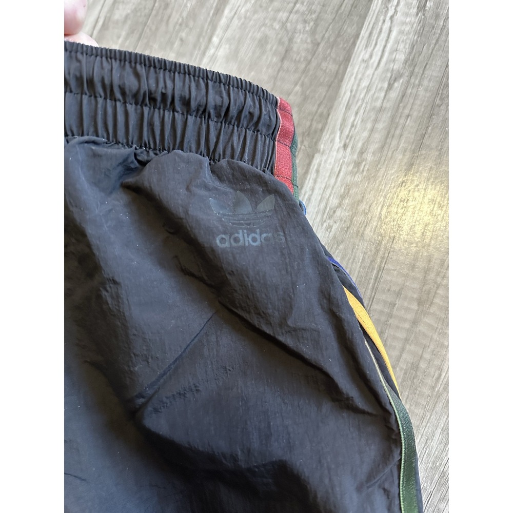 Adidas Shorts Womens Large Pacer 3-Stripes Black Multicolor‎ lined Pride Rainbow - Picture 7 of 15